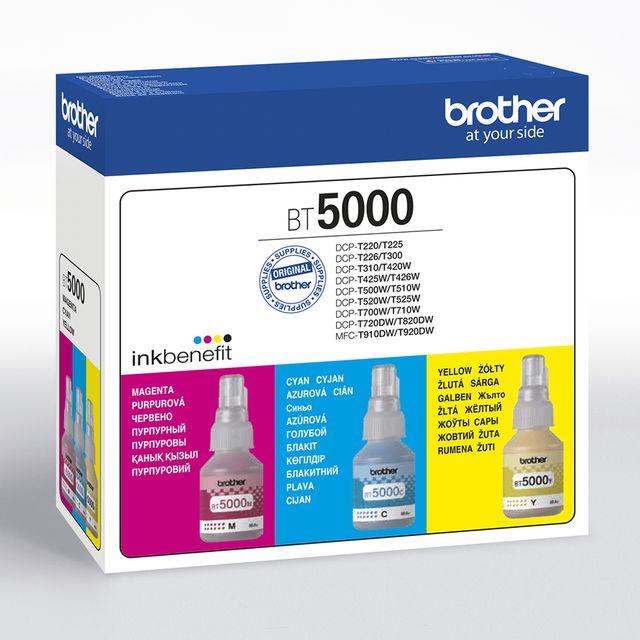 Brother BT5000CL Value Pack - Confezione da 3 - 48.8 ml - giallo, ciano, magent…
