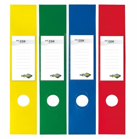 SEI CDR - Etichette con meccanismo a leva - verde (pacchetto di 10)