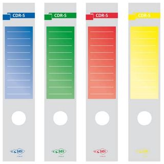 SEI CDR-S - Etichette con meccanismo a leva - giallo (pacchetto di 10)