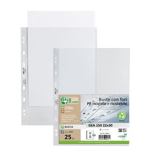 SEI Gea 150 - Busta trasparente - per A4 - trasparente (pacchetto di 25)