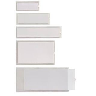 SEI IESTI A3 - Porta etichette - per 32 x 124 mm - trasparente (pacchetto di 10)