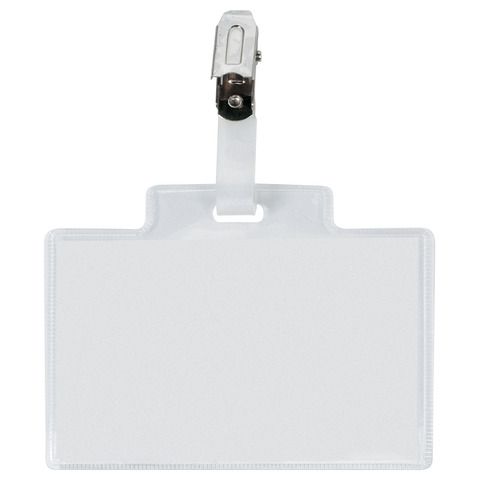 SEI PASS 3M - Badge per il nome - per 95 x 60 mm - clip - trasparente (pacchett…