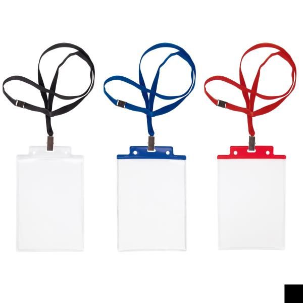 SEI PASS 6 S - P - Porta biglietto da visita - per A6, 100 x 150 mm - cordino -…