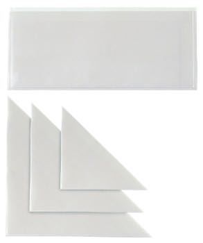 SEI Tasca TR 22 - Tasca autoadesiva - per 220 x 100 mm - vetro trasparente (pac…
