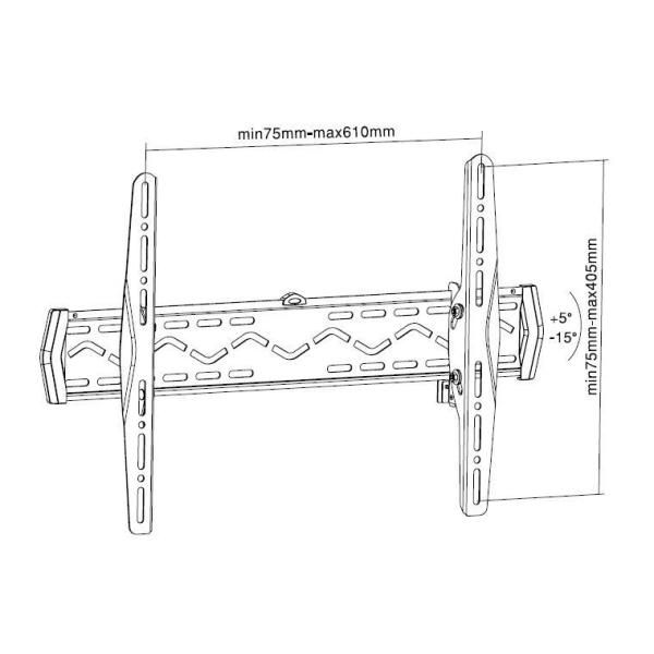 SOPAR STAFFE TECHVISION Plano Slim 60-6040T - Kit montaggio - per pannello piat…