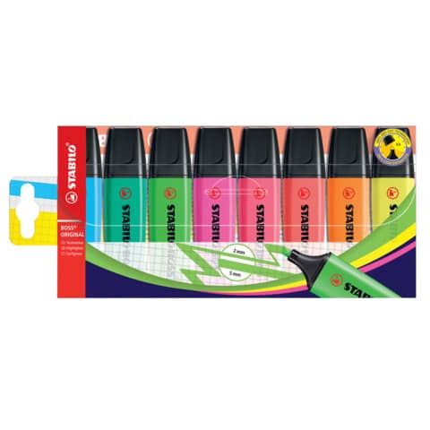 STABILO BOSS ORIGINAL - Evidenziatore - colori assortiti - inchiostro base acqu…