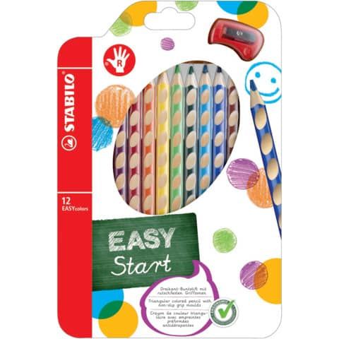 STABILO EASYcolors - Pastello colorato - colori assortiti - 4.2 mm (pacchetto d…