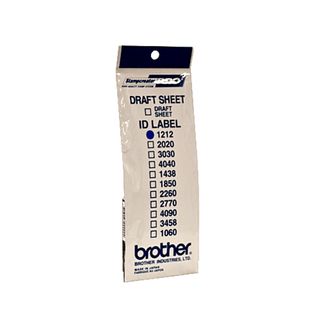 Brother ID1212 - 12 x 12 mm 12 etichette etichette per timbri - per StampCreato…