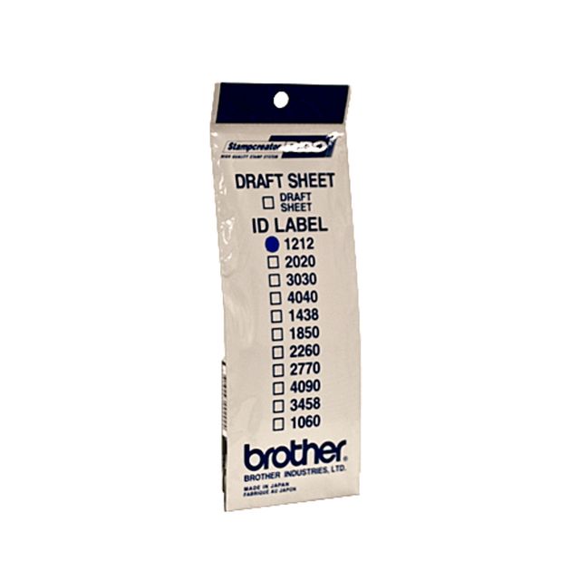 Brother ID1212 - 12 x 12 mm 12 etichette etichette per timbri - per StampCreato…
