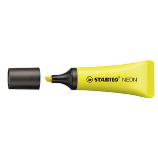 STABILO NEON - Evidenziatore - giallo fluorescente - inchiostro base acqua - 2-…