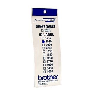 Brother ID2020 - 20 x 20 mm 12 etichette etichette per timbri