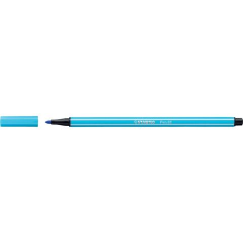 STABILO Pen 68 - Penna punta in fibra - azzurro - inchiostro base acqua - 1 mm …
