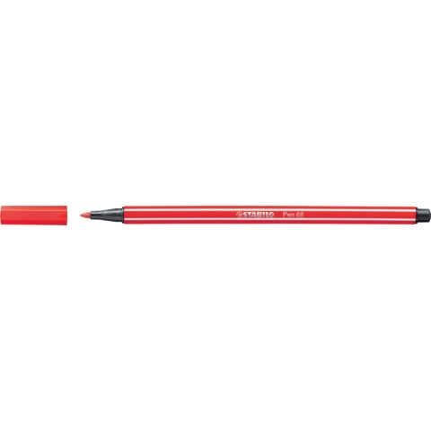 STABILO Pen 68 - Penna punta in fibra - carminio - inchiostro base acqua - 1 mm…