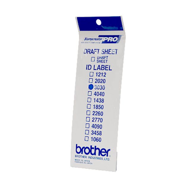 Brother ID3030 - 30 x 30 mm 12 etichette etichette per timbri - per StampCreato…