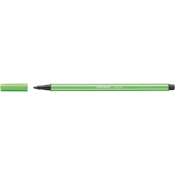 STABILO Pen 68 - Penna punta in fibra - verde foglia - inchiostro base acqua - …