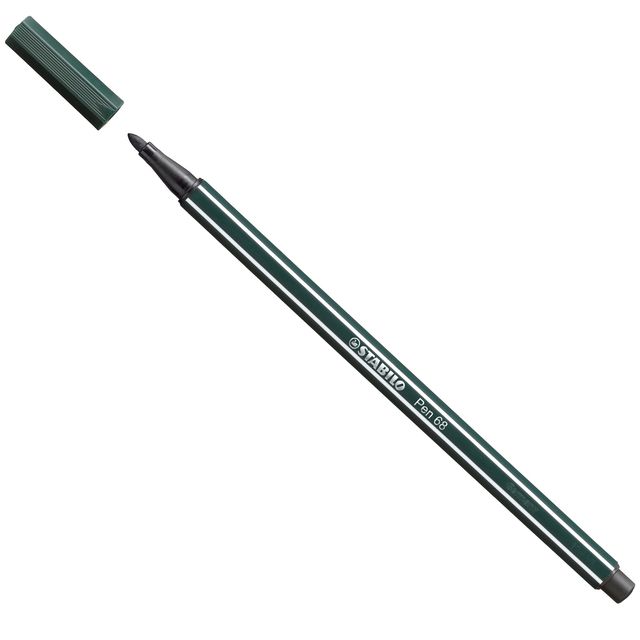 STABILO Pen 68 - Penna punta in fibra - verde terra - inchiostro base acqua - 1…