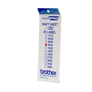 Brother ID4040 - 40 x 40 mm 12 etichette etichette per timbri - per StampCreato…