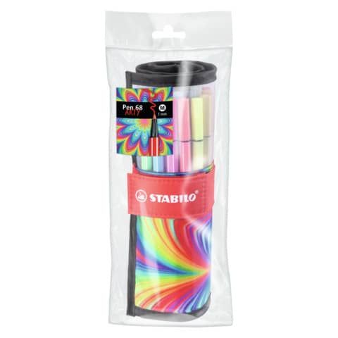 STABILO Pen 68 ARTY - Penna punta in fibra - colori assortiti - inchiostro base…