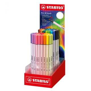STABILO Pen 68 Brush ARTY - Penna con punta a pennello - inchiostro base acqua …