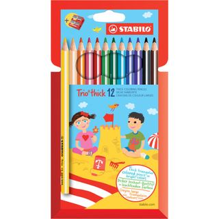 STABILO Trio thick - Pastello colorato - colori assortiti - 4.2 mm (pacchetto d…