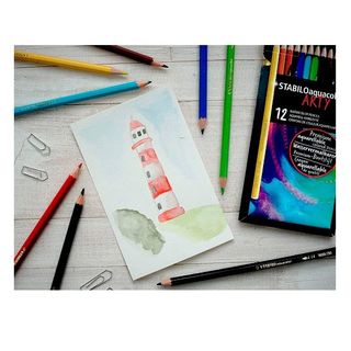 STABILO aquacolor ARTY - Matita acquerellabile - colori assortiti - 2.8 mm (pac…