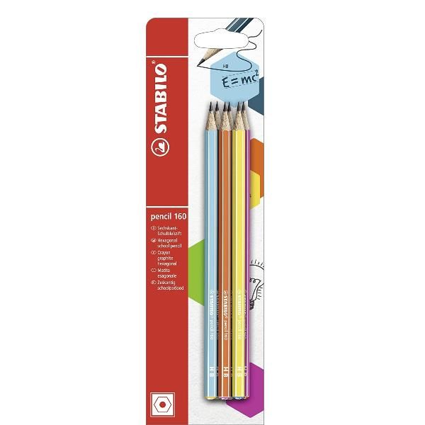 STABILO pencil 160 - Matita - grafite - HB (pacchetto di 4)