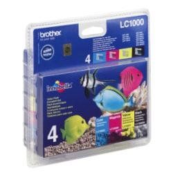 Brother LC1000 Confezione multipla - Confezione da 4 - nero, giallo, ciano, mag…