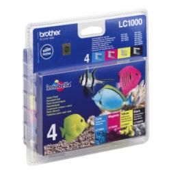 Brother LC1000 Confezione multipla - Confezione da 4 - nero, giallo, ciano, mag…