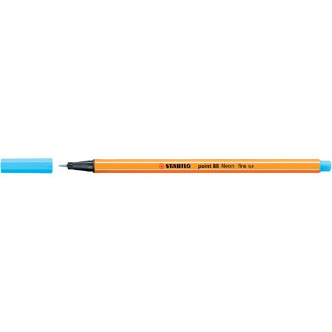 STABILO point 88 - Penna a punta sottile - blu neon - 0.4 mm - fine (pacchetto …