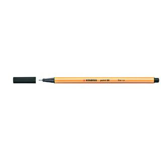 STABILO point 88 - Penna a punta sottile - nero - 0.4 mm - fine
