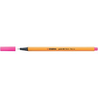 STABILO point 88 - Penna a punta sottile - rosa neon - 0.4 mm - fine
