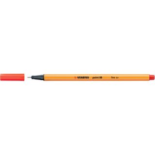 STABILO point 88 - Penna a punta sottile - rosso chiaro - 0.4 mm - fine