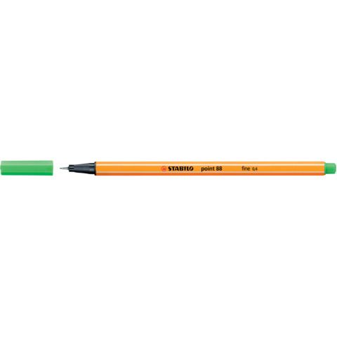 STABILO point 88 - Penna a punta sottile - verde chiaro - 0.4 mm - fine