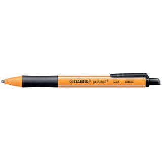 STABILO pointball - Penna a sfera - nero - 0.5 mm - medio - retrattile