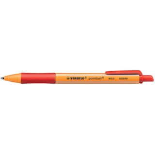 STABILO pointball - Penna a sfera - rosso - 0.5 mm - medio - retrattile