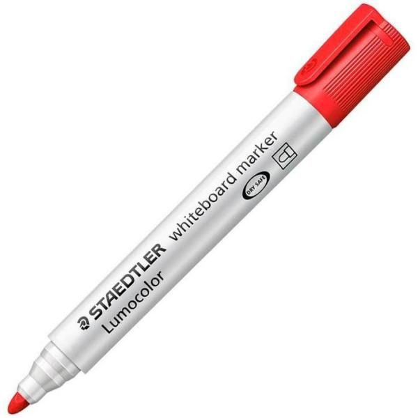 STAEDTLER Lumocolor - Marcatore - per vetro, lavagna bianca, porcellana - rosso…