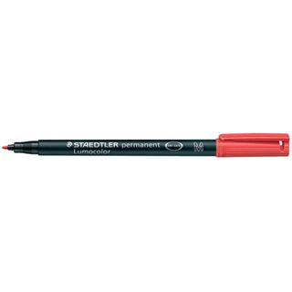 STAEDTLER Lumocolor 317 - Marcatore - permanente - rosso - 1 mm - medio