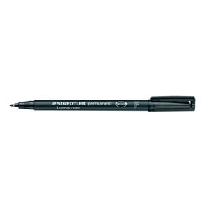 STAEDTLER Lumocolor 318 - Marcatore - permanente - nero - 0.6 mm - fine