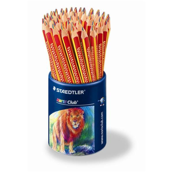 STAEDTLER Noris Club Jumbo - Pastello colorato - arcobaleno - 4 mm (pacchetto d…