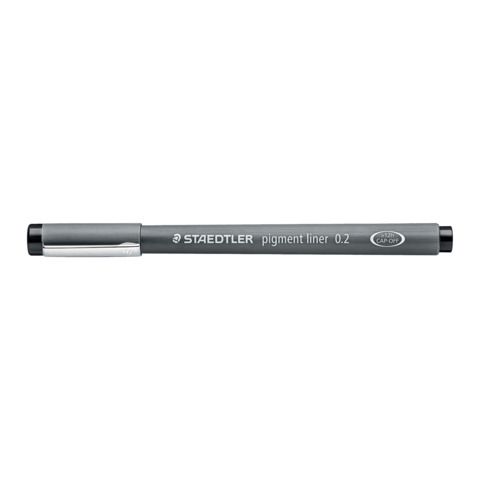 STAEDTLER pigment liner - Penna a punta sottile - nero - inchiostro pigmentato …