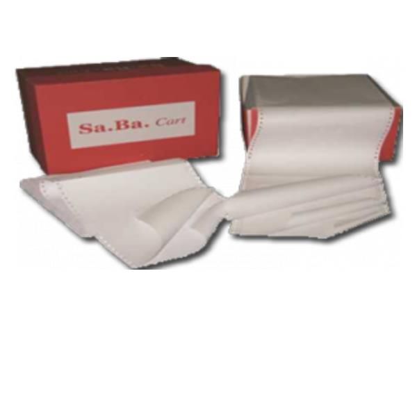 Sa.Ba.cart - Bianco - 240 x 305 mm - 53 g/m² - 1000 fogli carta a moduli contin…