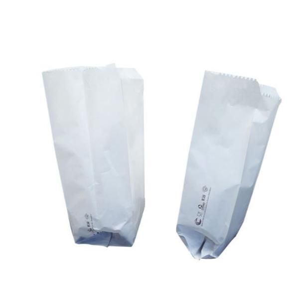 Sacchetti - carta kraft - 10 x 24 cm - soffietti laterali 7 cm - bianco - Favor…