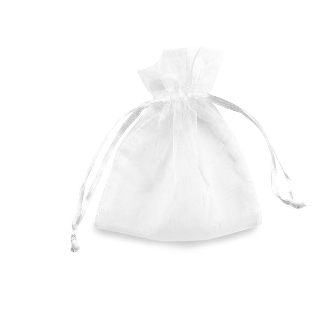 Sacchetti bomboniera Milly - 8,5 x 10 cm - organza - bianco - PNP - conf. 20 pe…