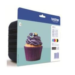 Brother LC123 - Confezione da 4 - nero, giallo, ciano, magenta - originale - bl…