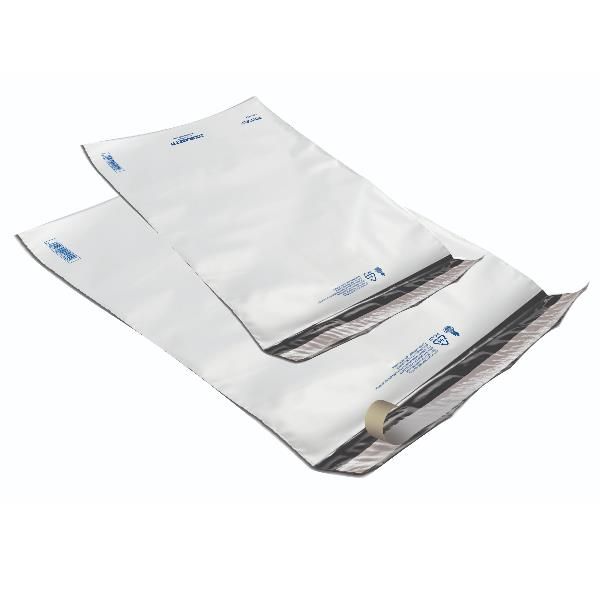 Sacchetto Polyself - per corrieri - C4 - 27 x 35 cm - PE - bianco/grigio - Blas…