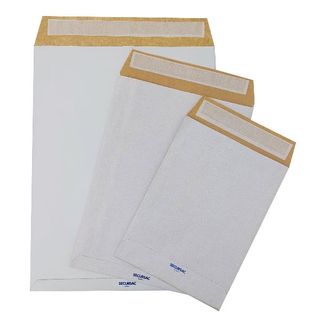 Sacchetto Secursac - antistrappo - D3 - 30 x 40 x 4 cm - 130 gr - bianco - Blas…