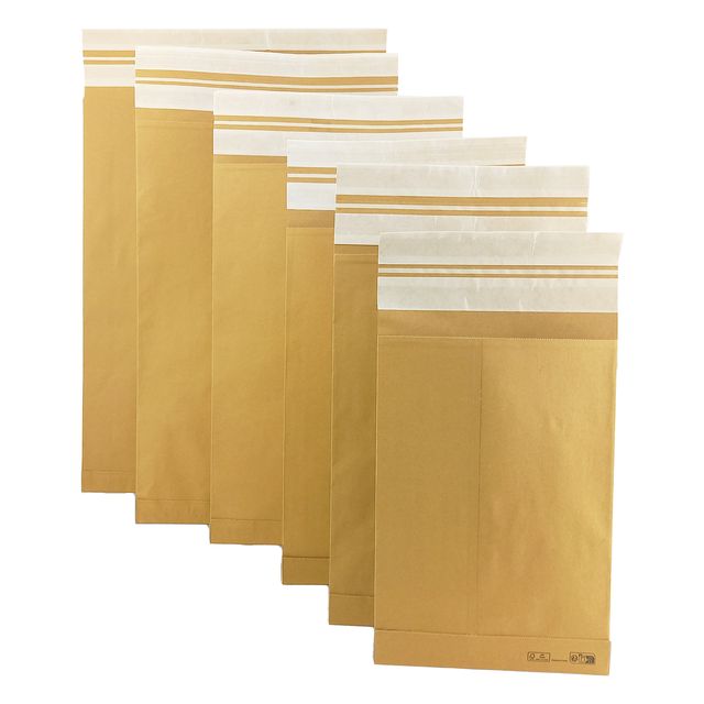 Sacchetto e-commerce E-Double - 26 x 40 cm - avana - Bong Packaging - conf. 250…