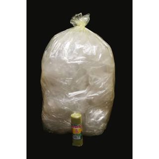 Sacchi - 70 x 110 cm - 110 L - 22 micron - MDPE/HDPE - giallo trasparente - Rol…
