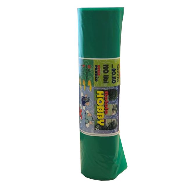 Sacchi - 80 x 110 cm - 130 L - 46 micron - MDPE/HDPE - verde - Rolsac - conf. 1…