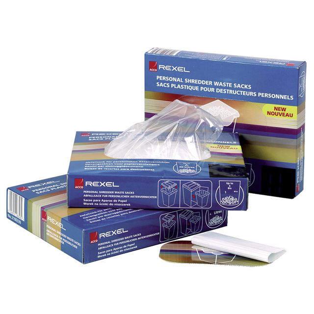 Sacchi per distruggidocumenti AS1000 - fino a 115 L - PPL - Rexel - conf. 100 p…